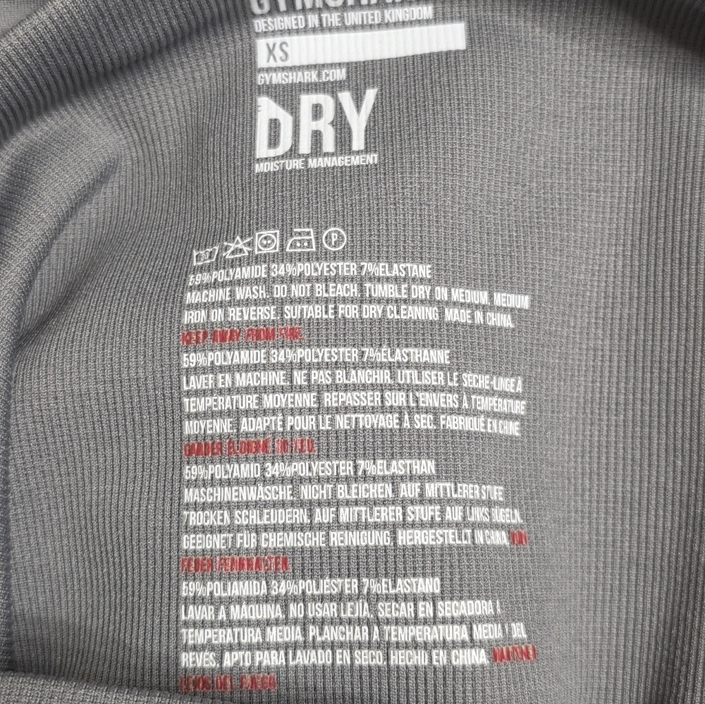 Gymshark Gray Leggings Size XS - Picture 7 of 7